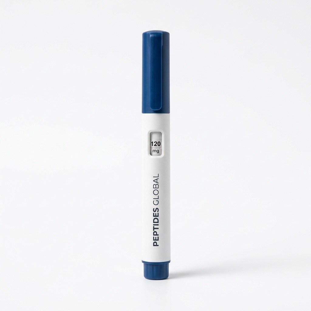 Peptides Global pre-filled research pen with dose-counter window